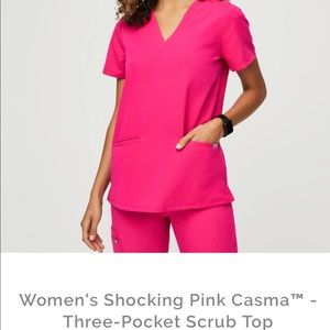 Figs shocking pink top